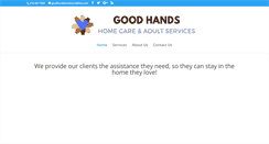 Desktop Screenshot of goodhandshomecare.com